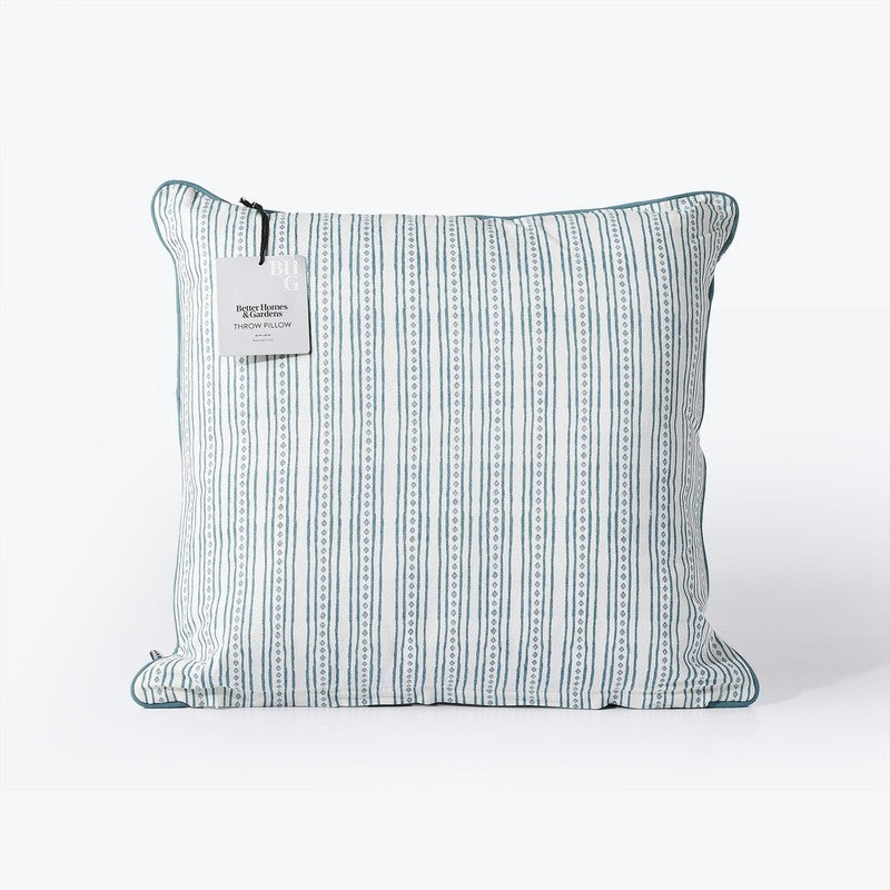 Pillow 2 Pack 20"x20" Blue Floral Reversible Cotton Decorative10