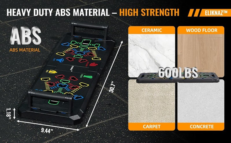 25 in 1 Portable Push Up Board Gym Kit Foldable Workout Set with Accessories11
