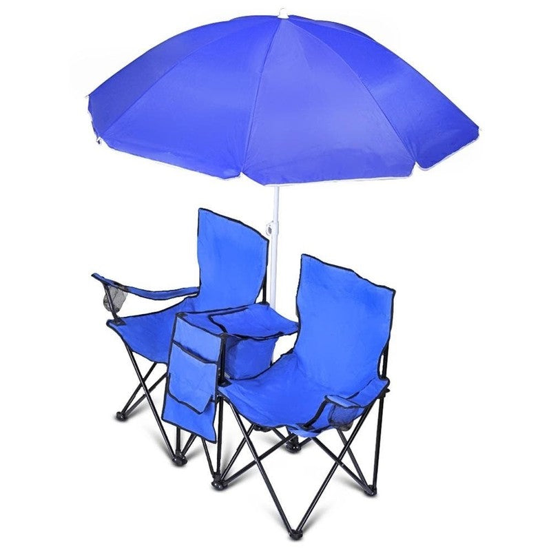 Goteam Portable Folding Chair with Umbrella, Cooler Bag & Carry Case6