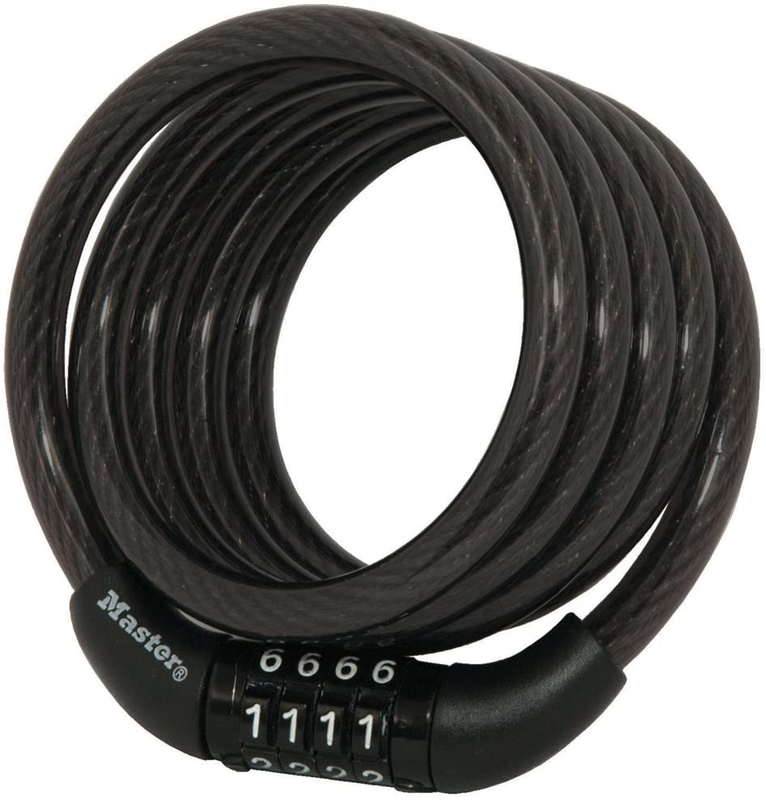 Bike Lock Cable with Combination Black, 8143D10