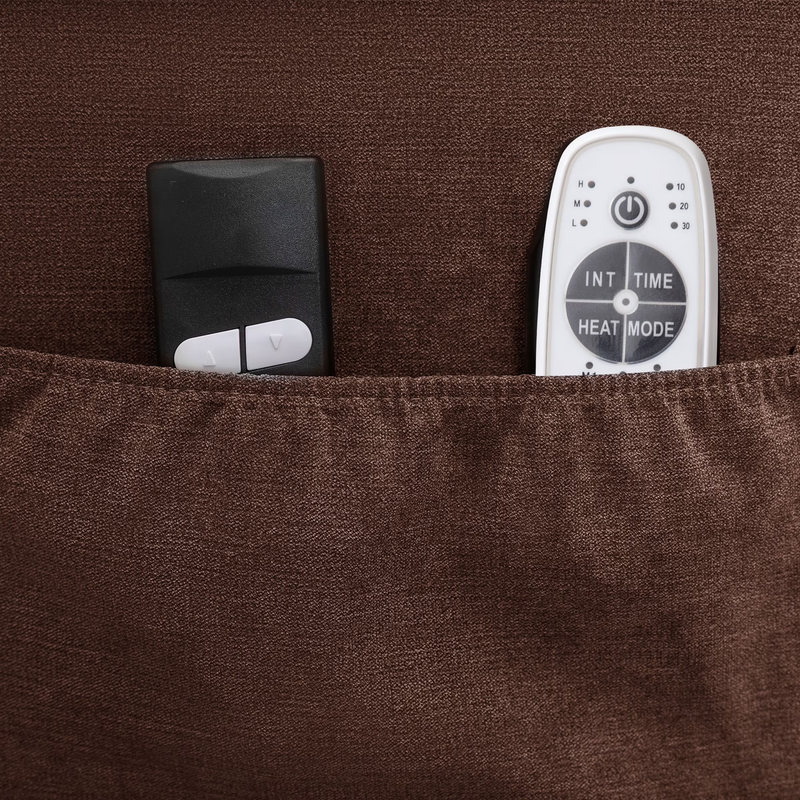 Power Lift Recliner Chair Heat Massage Infinite Position USB Port Brown11