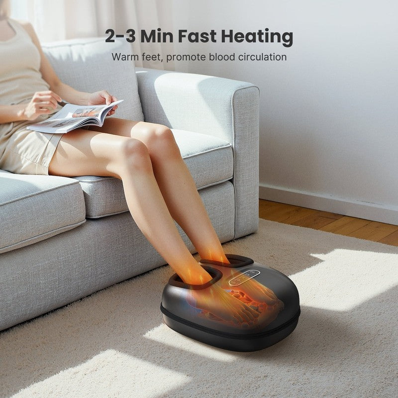Shiatsu Foot Massager with Heat for Neuropathy Tired Foot Blood Circulation, FSA11