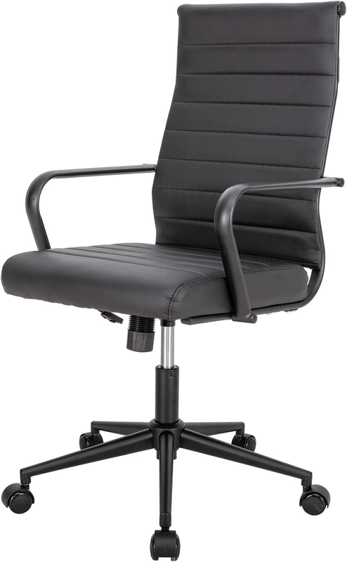 Black Executive Office Chair Ergonomic Leather Swivel Adjustable11