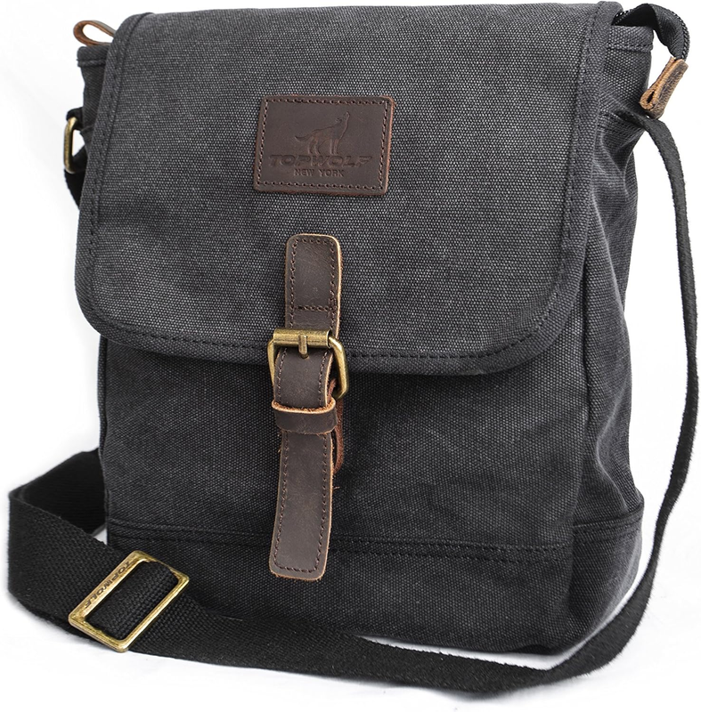 Canvas Messenger Bag Small Crossbody Travel Work Anti Theft Shoulder Phone Bag10