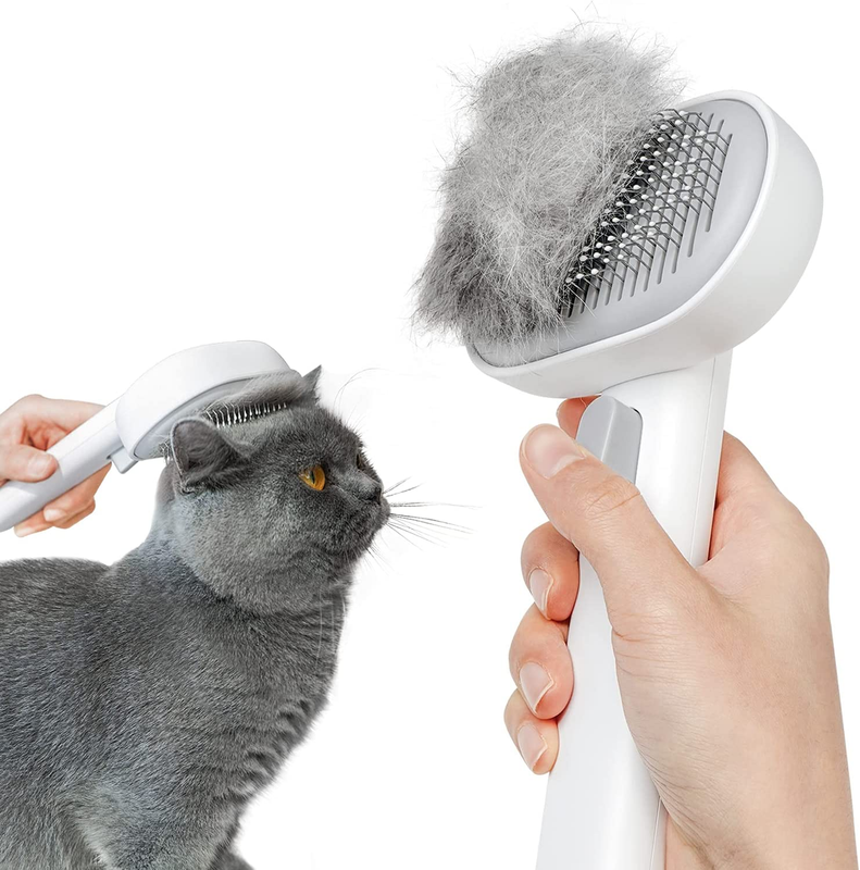 Cat Brush Shedding Cats Long Short Hair Grooming Massage Removes Loose Fur Pet11