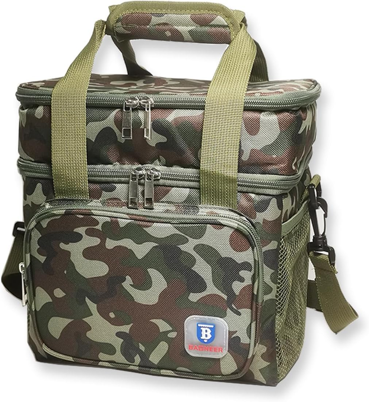 Double Decker Tactical Insulated Lunch Bag 14L Camo Cooler10