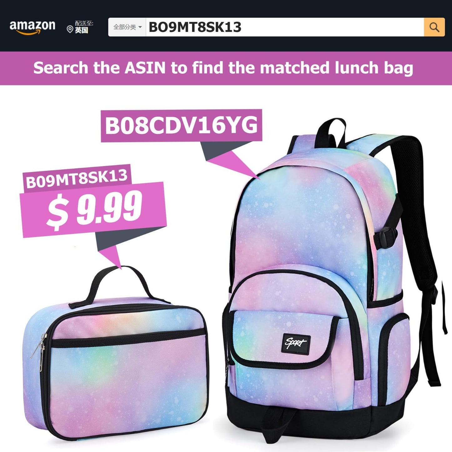 Lightweight School Backpack Travel Bag for Men & Women Stylish College Rucksac6