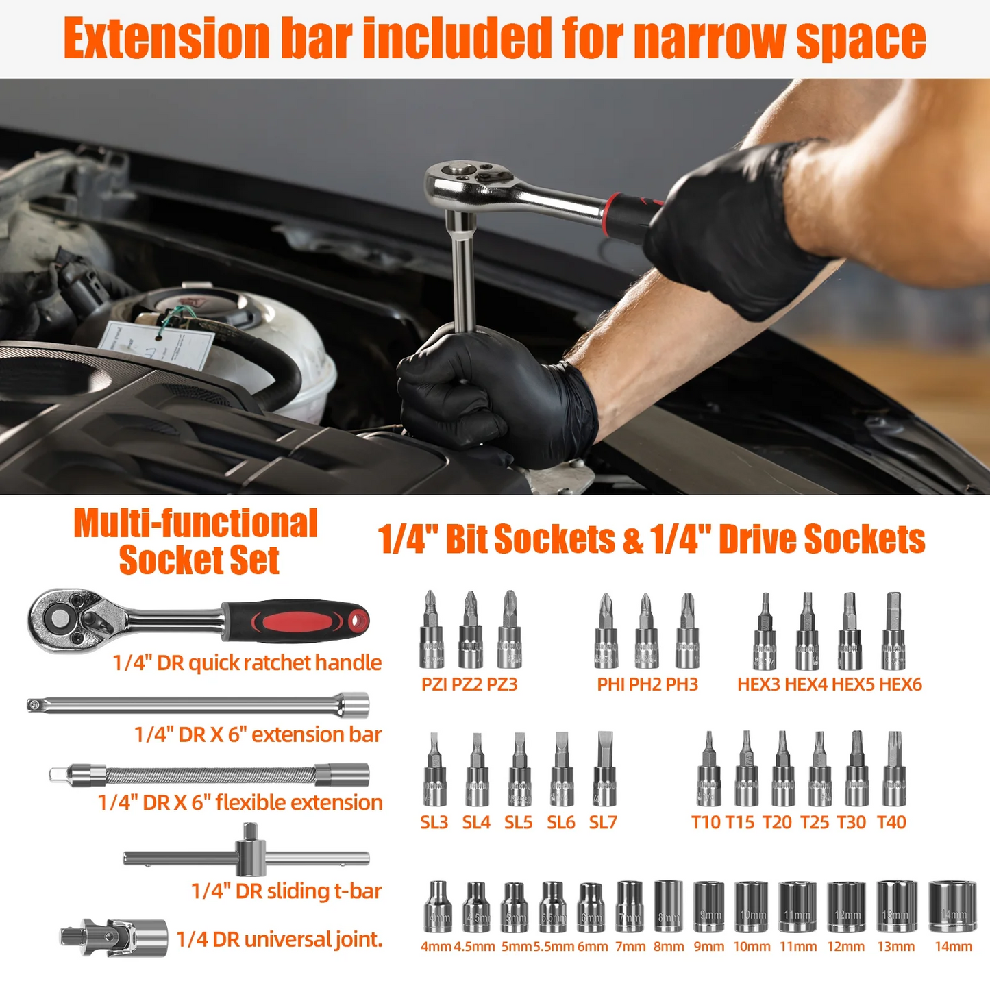TORIO 171-Piece Tool Set, Complete Home & Garage Repair Kit with Wrenches, Screw1