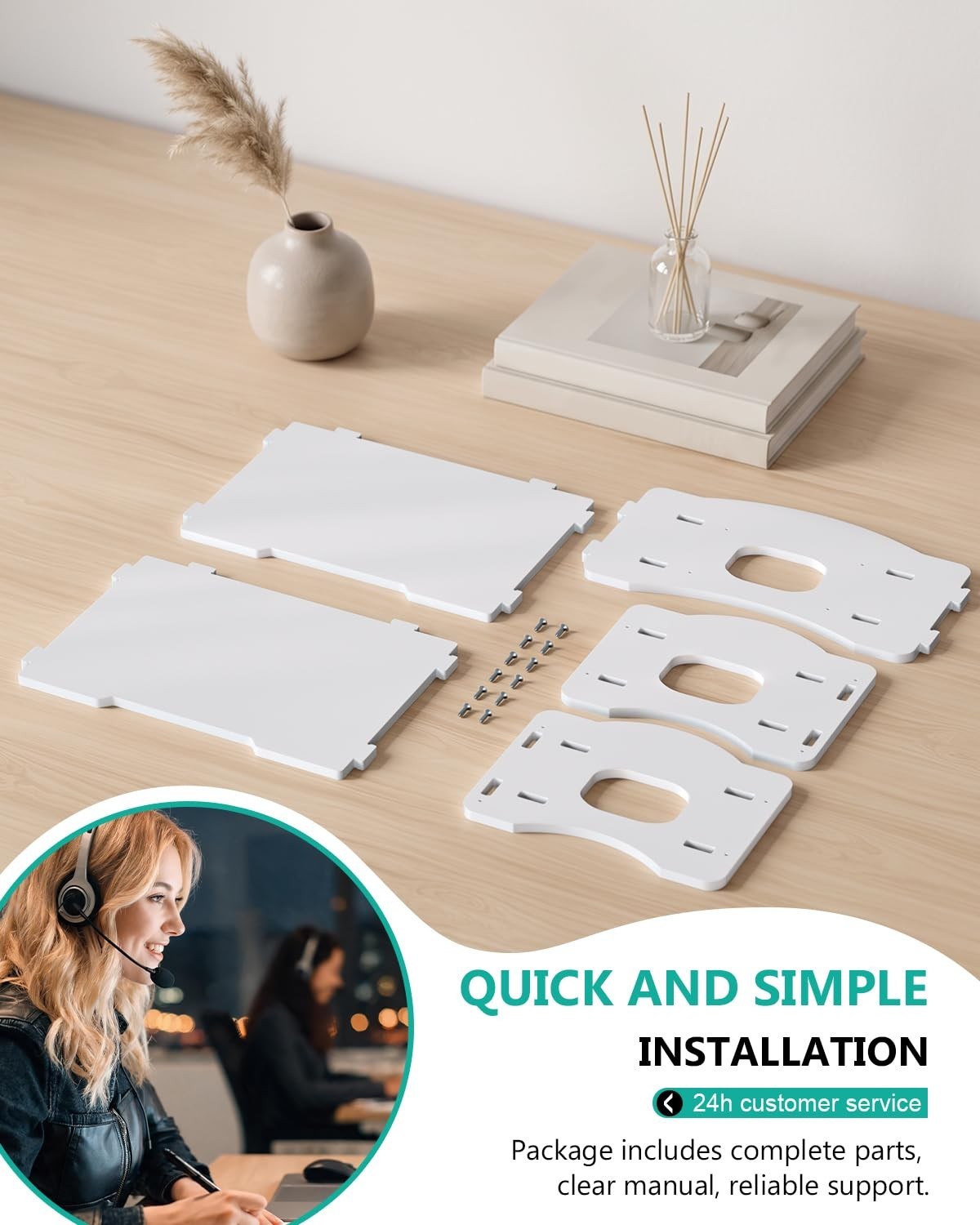 2 Tier Stackable Desk File Organizer with Handle Paper Letter Tray for Office,8
