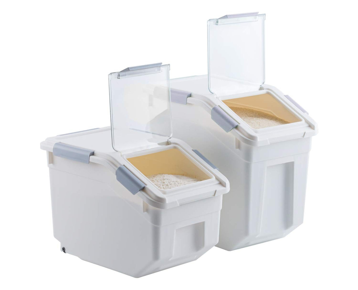 2 Pack Airtight Dog Food Storage Containers with Scoop - Pet Treats & Dry Food B5