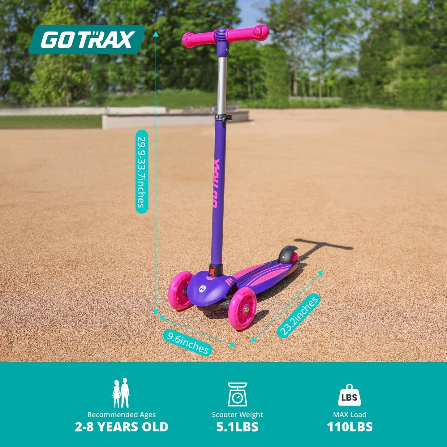 Kids Kick Scooter 3 Wheels for Boys & Girls Ages 2-8, Fun Outdoor Gifts7