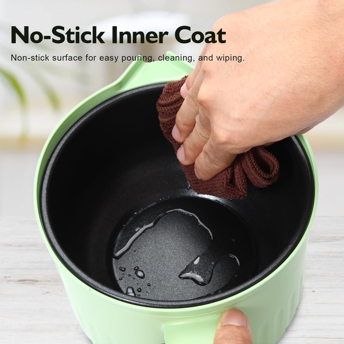 Electric Wax Melter Pot 1.6QT - Digital Touchscreen, Non-Stick, Precise Temp Con5