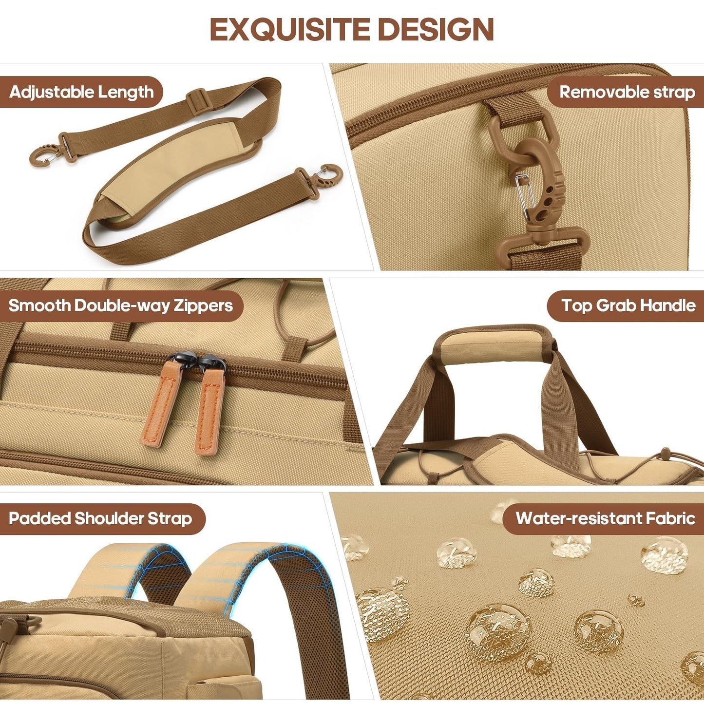 Versatile 3-in-1 Gym Bag with Shoe & Laptop Compartment | Anti-Theft Duffle Back7