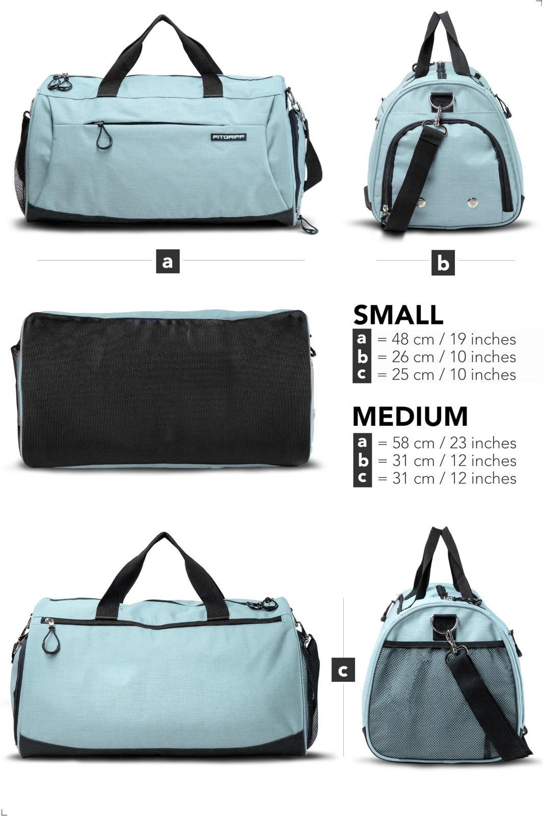 Versatile Gym Duffle Bag with Shoe & Wet Compartment for Travel, Sports & Fitnes4