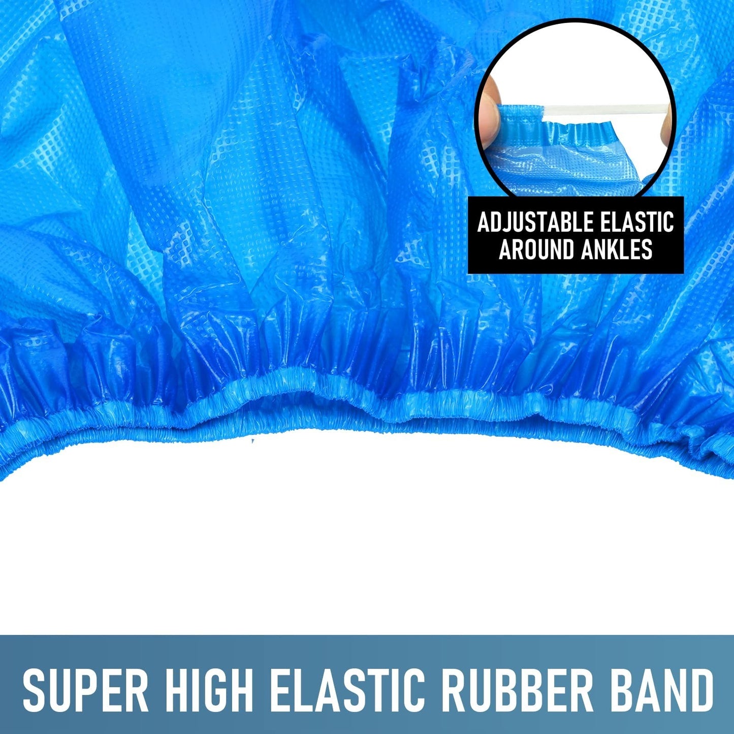 Disposable Non-Slip Shoe Covers - 100 Pack, Waterproof & Recyclable Booties, Fit6