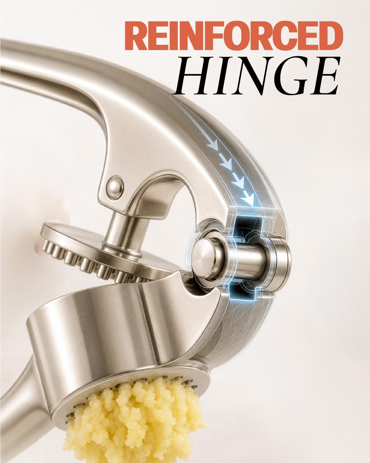 Premium Garlic Press Set Rust Proof Mincer Tool, Easy Squeeze, Ergonomic Handl8