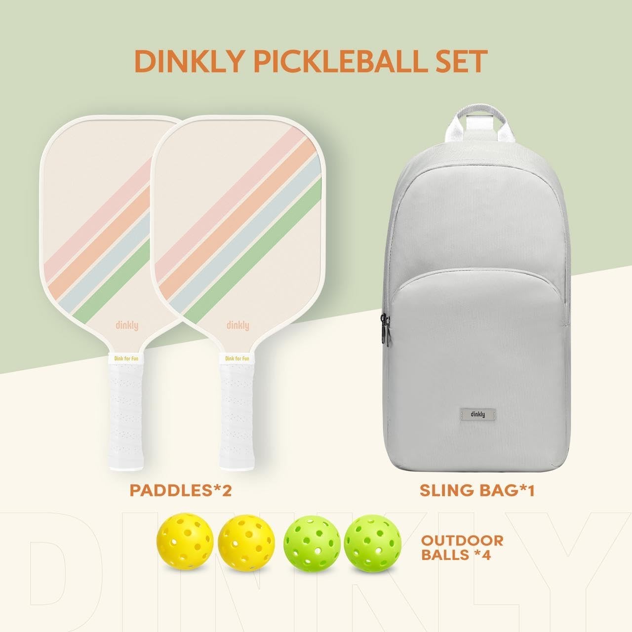 Pickleball Paddle Set of 2/4 - USAPA Approved, Graphite/Fiberglass, 4 Balls & Ca8