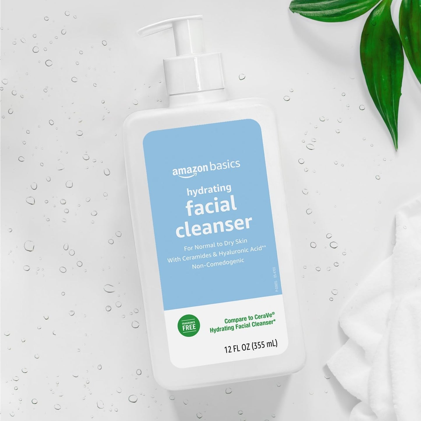 Hydrating Facial Cleanser, Fragrance Free, Ceramides, Non Comedogenic, 12 Fl Oz5