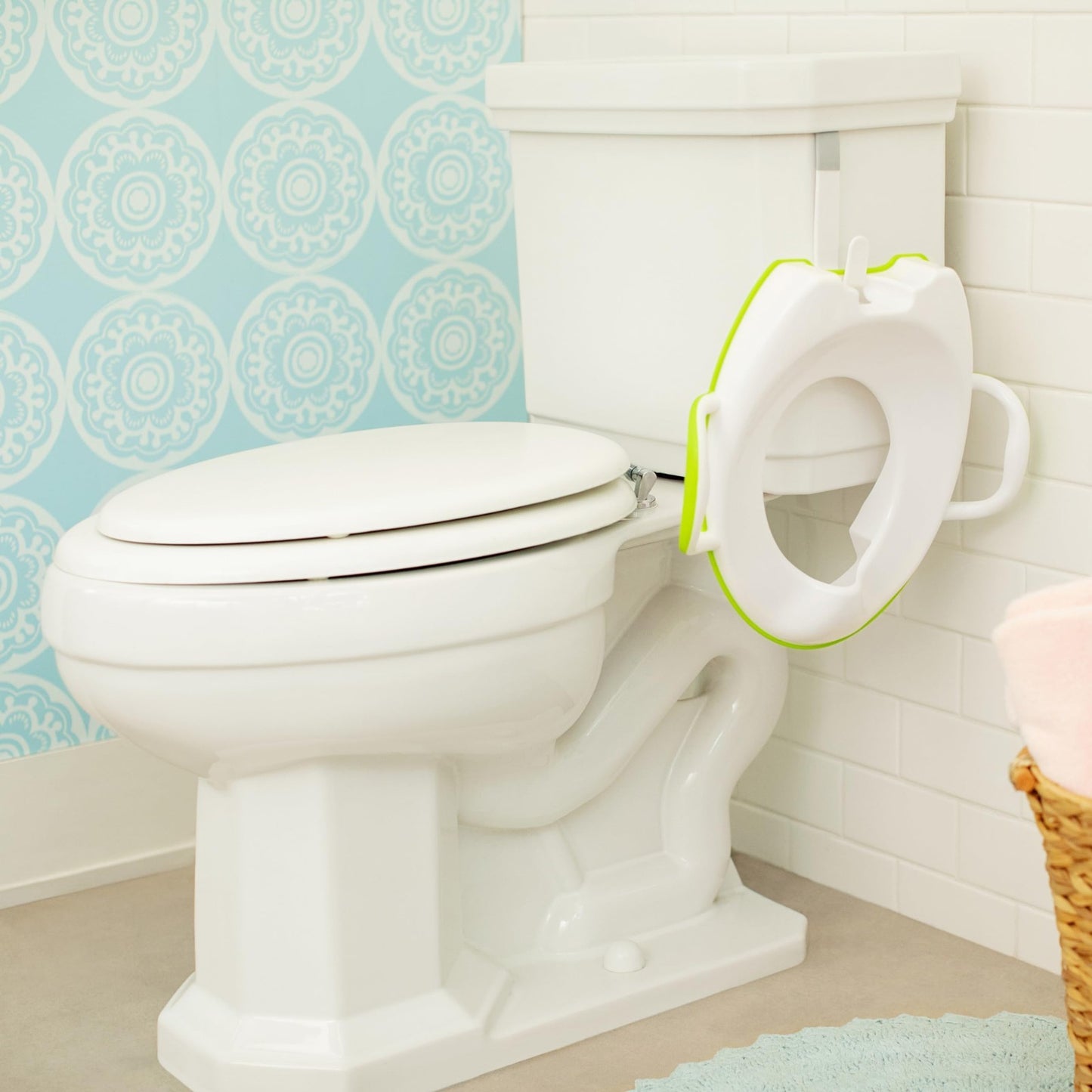 Sturdy Potty Training Seat for Kids Comfortable, Easy to Clean, Green Color5
