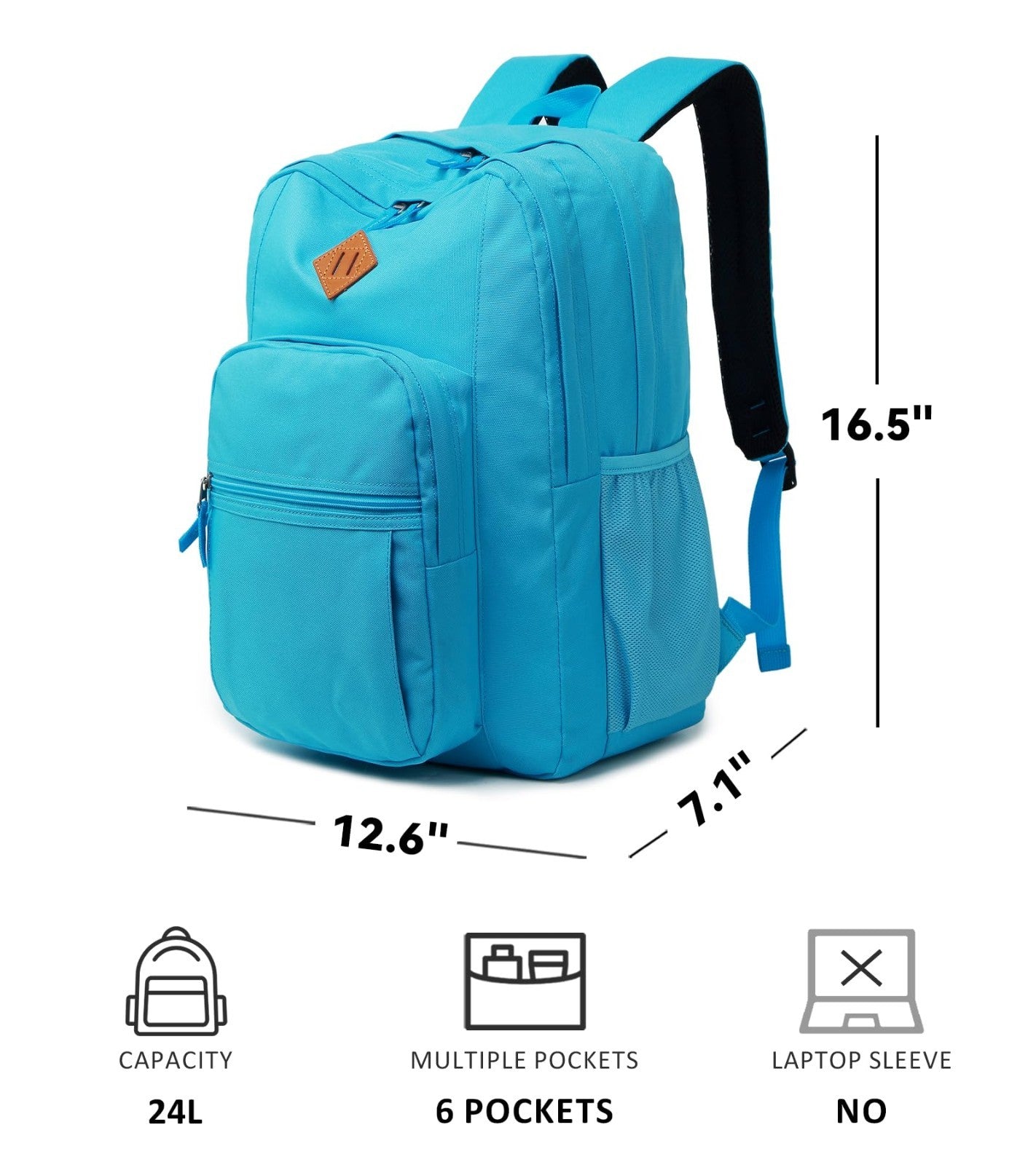 Water Resistant Women's Travel Backpack, College Bookbag for Men & Women Powde4