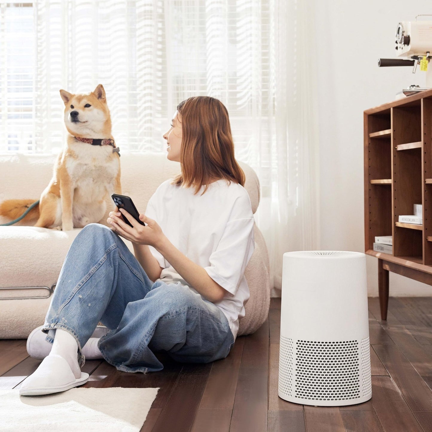 Air Purifier for Home & Office, 3 Speeds, Timer, Sleep Mode (32dB), White5