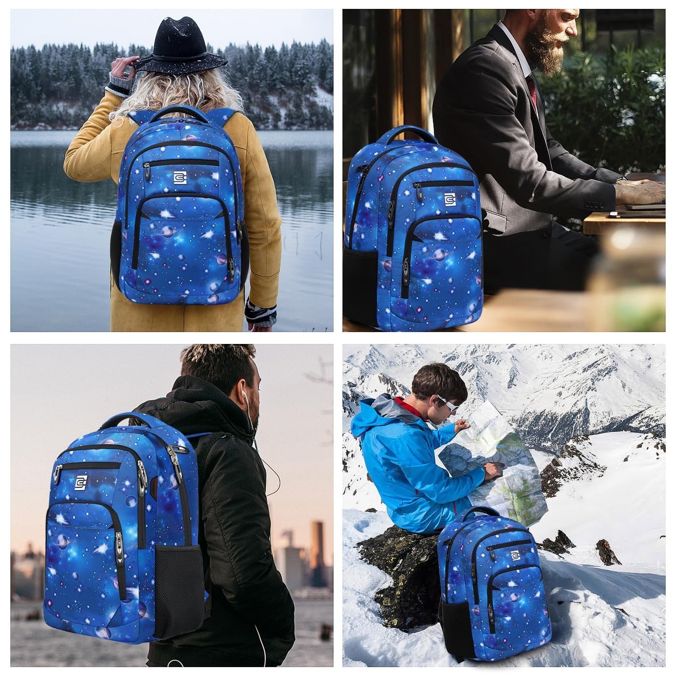 Slim Anti Theft Laptop Backpack for Business Travel & College Stylish & Functi6
