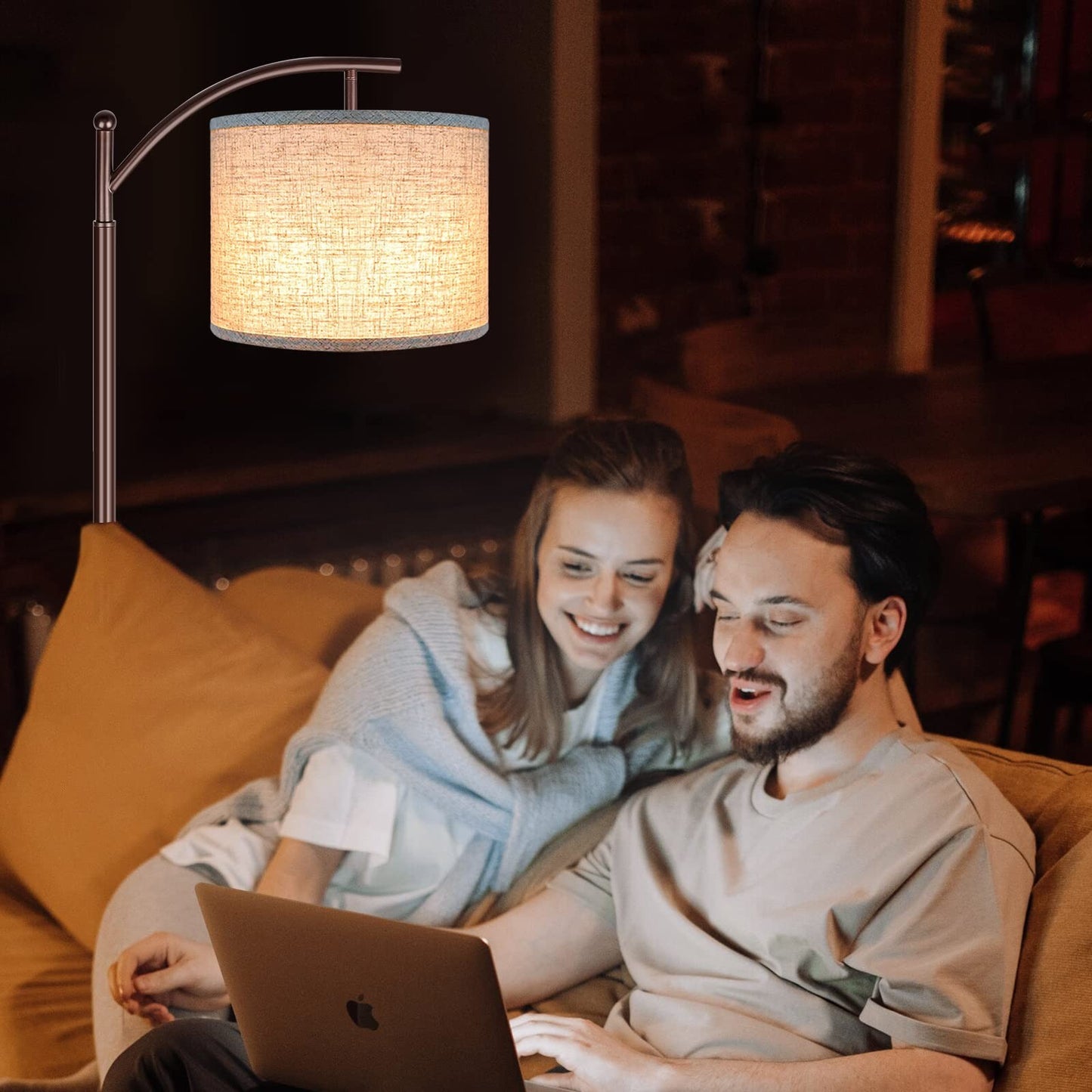 Modern LED Floor Lamp with Remote & Foot Switch, 4 Color Temperatures, Oil Rubbe6