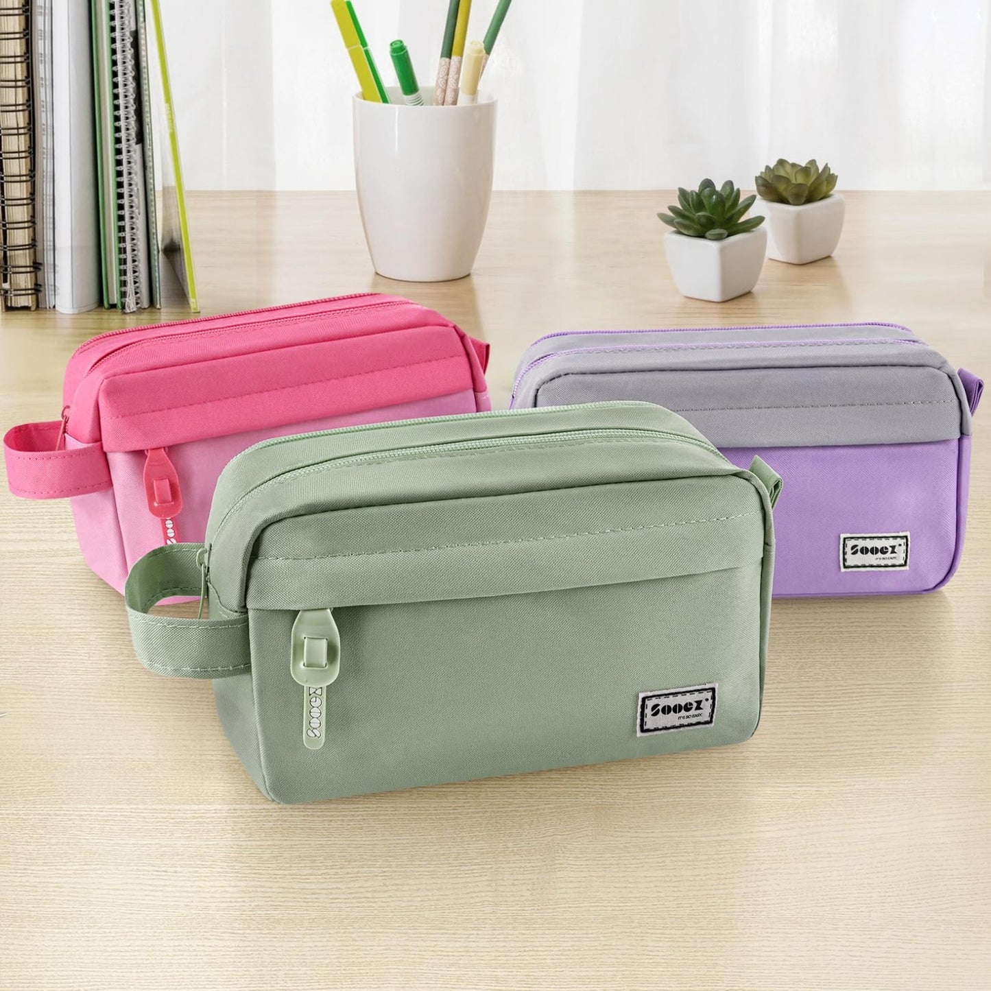 High Capacity Pencil Case Large Pouch Organizer for School & Office Supplies4