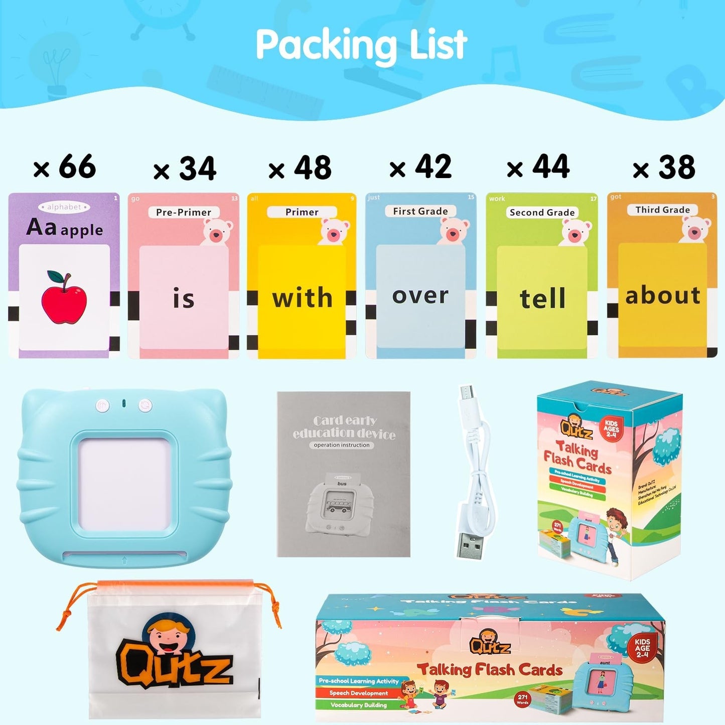 Interactive Talking Flash Cards for Toddlers 2-4, ABC Learning, Autism & Speech6