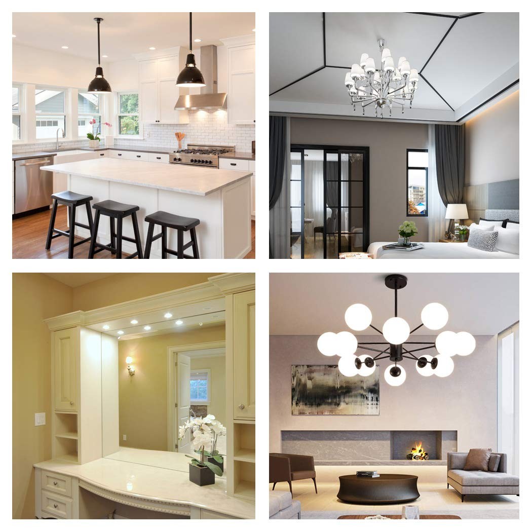 4W Cool White Refrigerator Freezer Bulb 5000K E26 Medium Base Replacement (2 P6