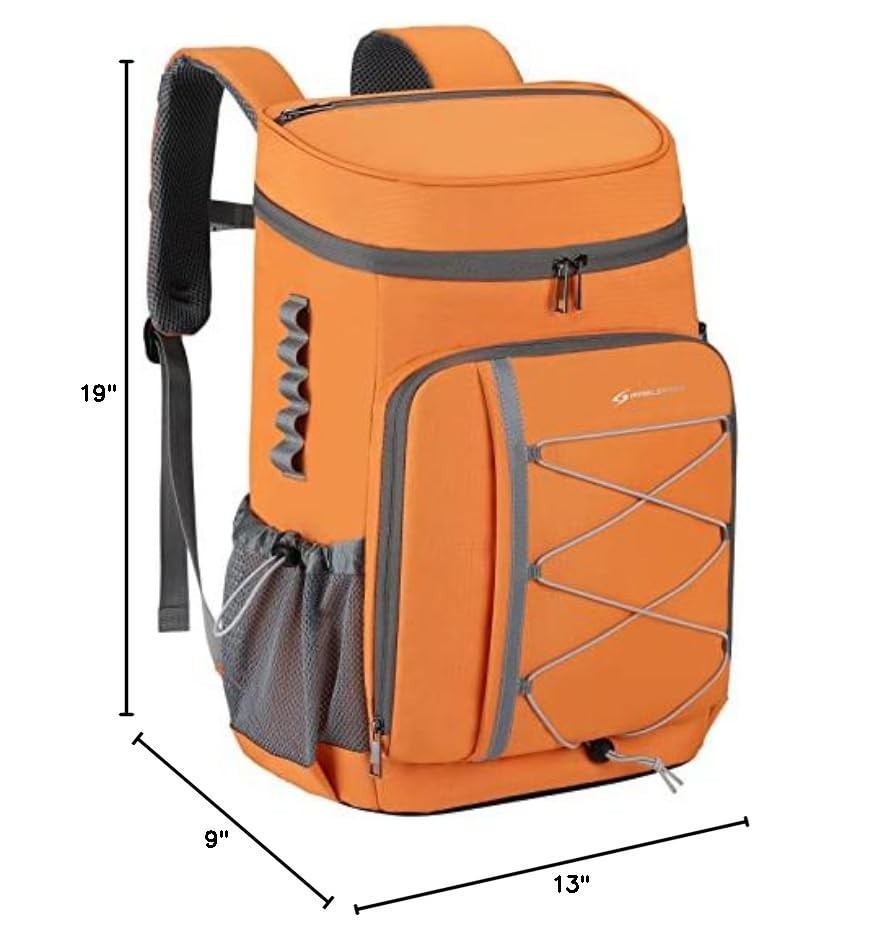 Insulated Soft Cooler Backpack - 35/50 Can Capacity for Camping, Hiking & Beach10