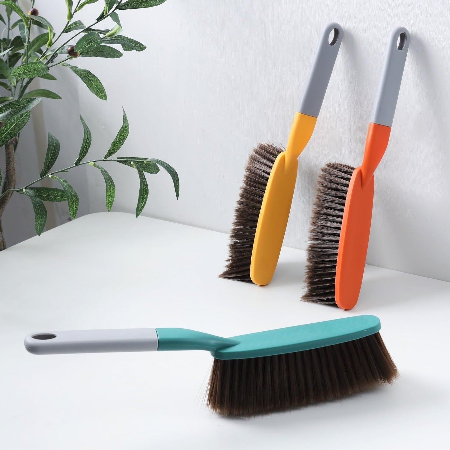 15" Hand Broom Brush - Soft Bristle Cleaning & Dusting Tool for Home & Car5