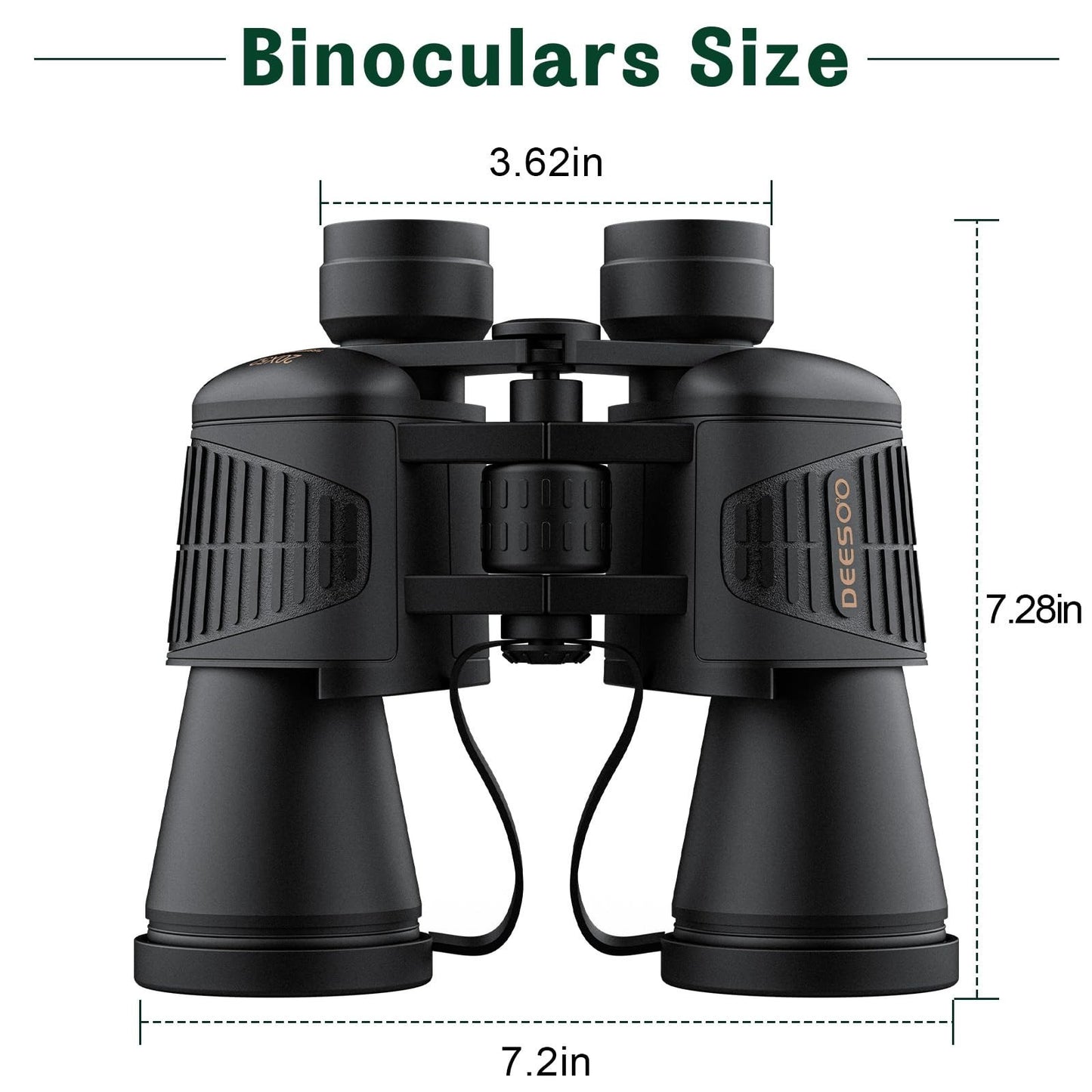 High-Powered 20x52 Binoculars - HD Low Light Vision for Bird Watching, Hunting &6