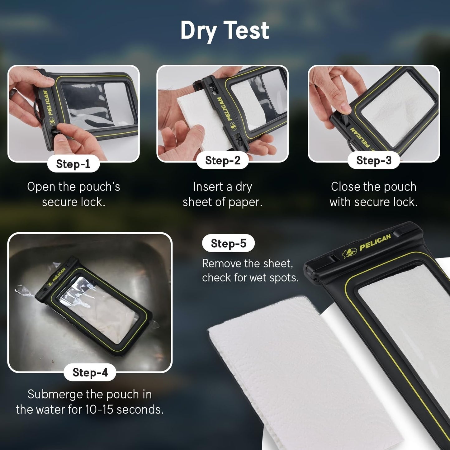 2 Pack Waterproof Phone Pouch IP68 Touchscreen Case w/ Lanyard Fits All Phon7