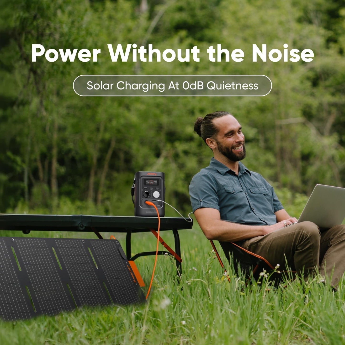 Portable Solar Generator 300W, 288Wh Power Station with 40W Solar Panel, USB C,7