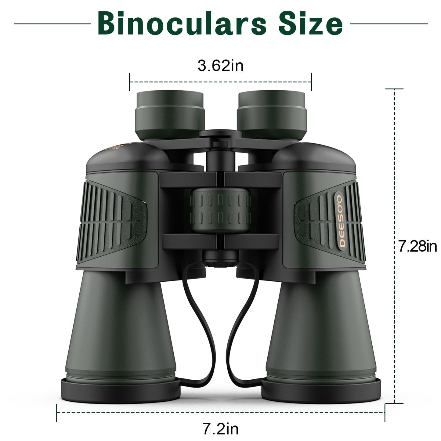 High-Powered 20x52 Binoculars - HD Large View, Low Light Vision for Hunting, Bir6