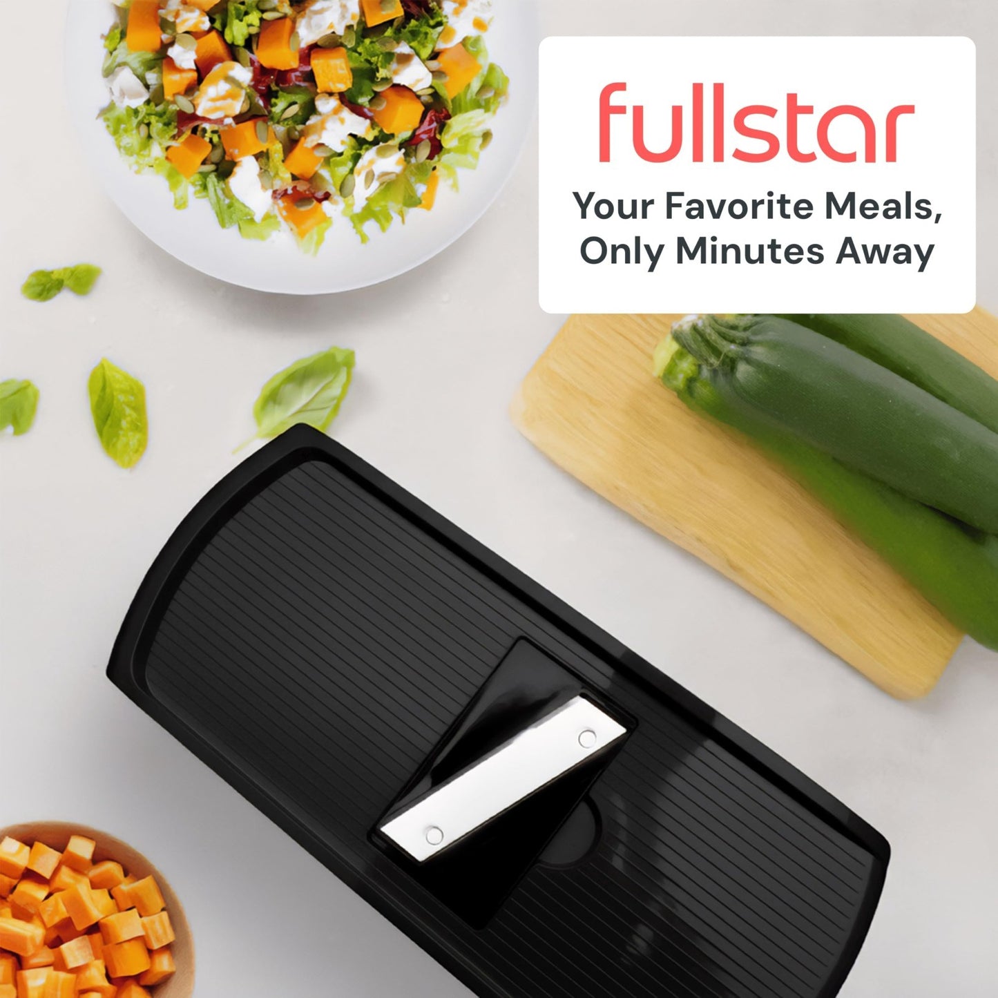 8 in 1 Vegetable Chopper & Mandoline Slicer Sharp Stainless Steel Blades, Kitc8