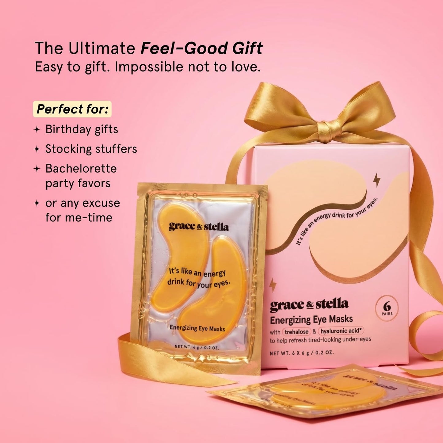 Under Eye Gel Masks - 48 Pairs for Dark Circles, Puffiness, Wrinkles - Vegan Gif8