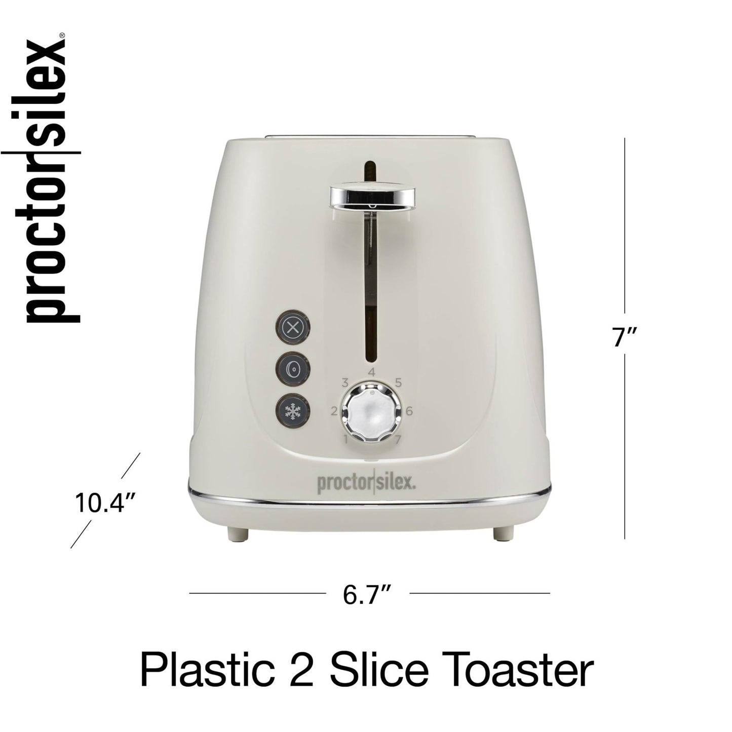 2 Slice Toaster with Bagel & Defrost Functions | 7 Shade Browning Control | Auto7