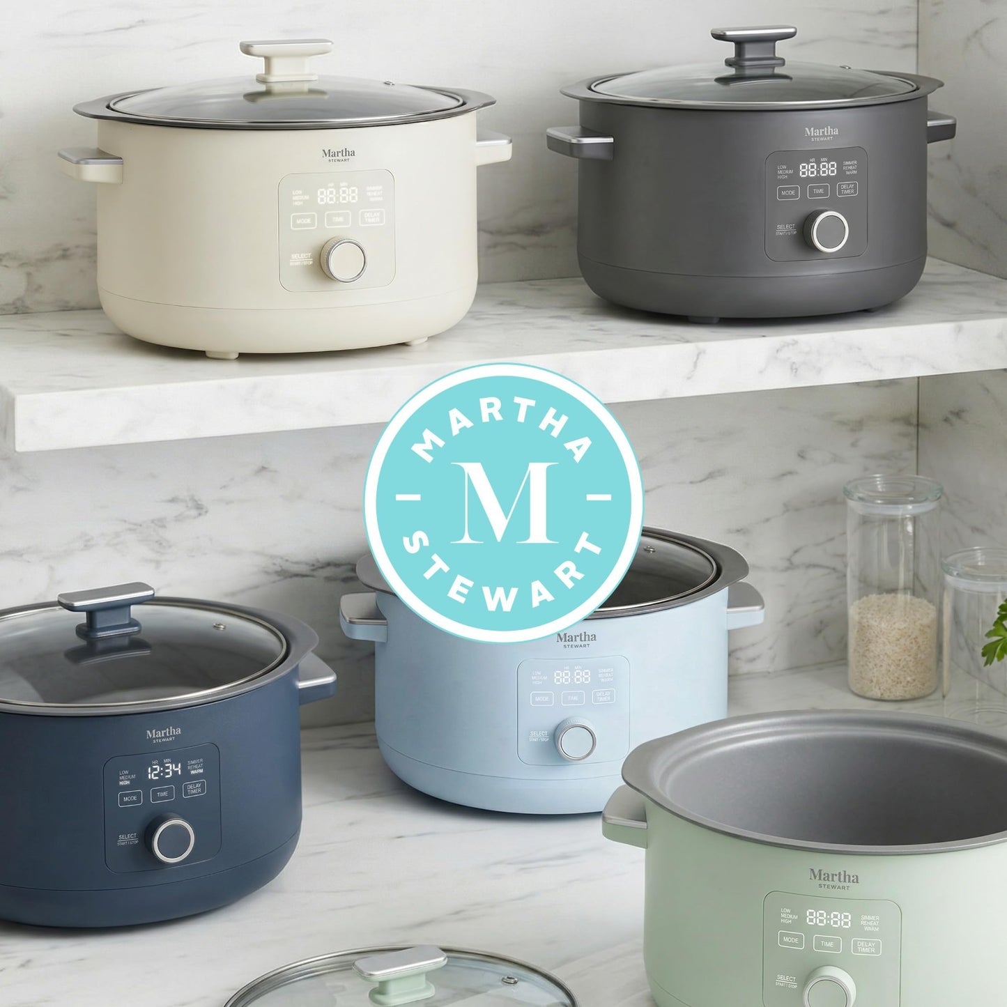 **Custom Title:** 8 QT Programmable Slow Cooker with Timer, Nonstick Ceramic Cro11