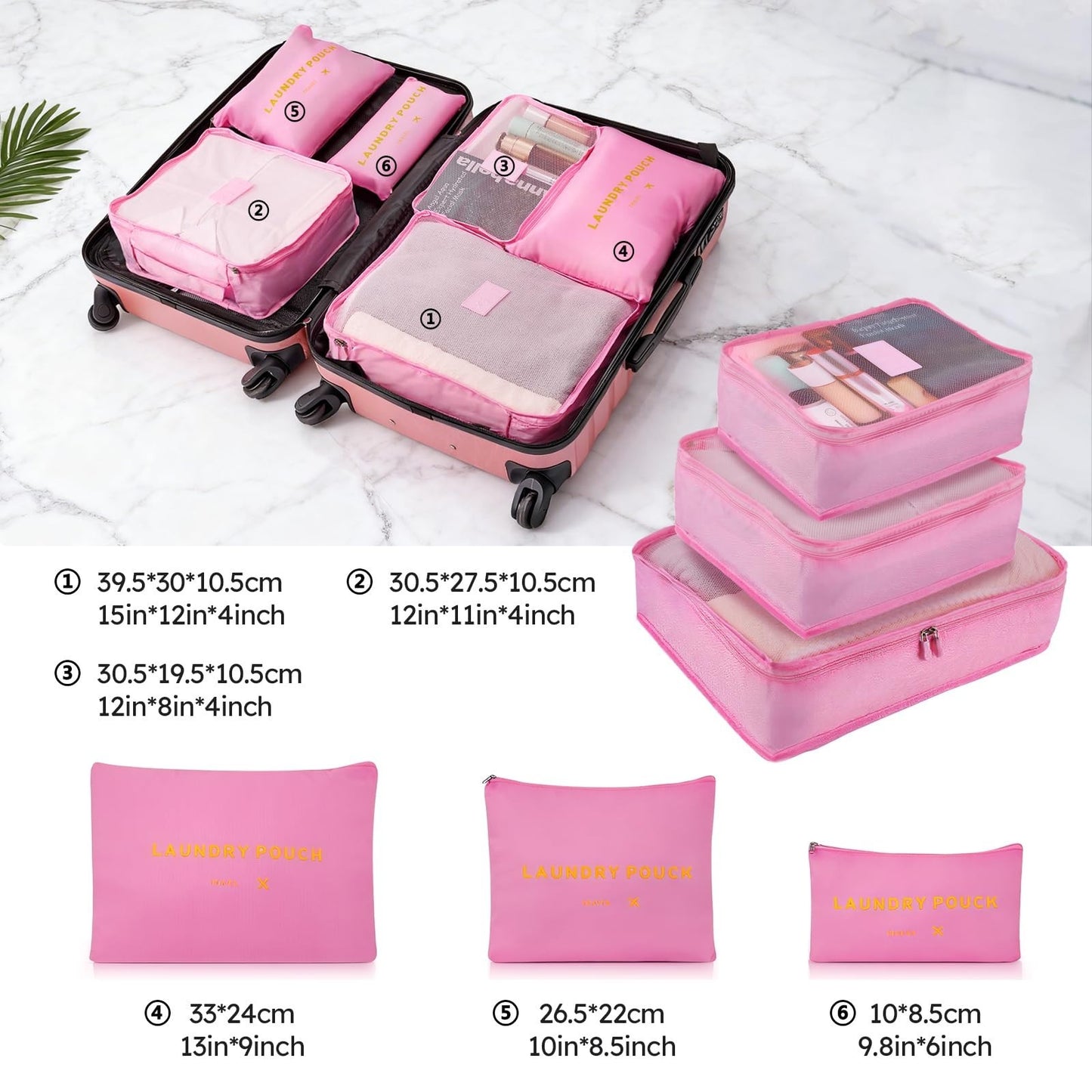2 Piece Luggage Set - 20" & 28" Hardshell Suitcases with Spinner Wheels, Travel8