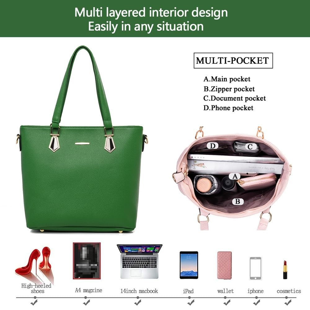 Stylish Designer Handbags for Women - Satchel Tote Shoulder Bag, Top Handle Purs4