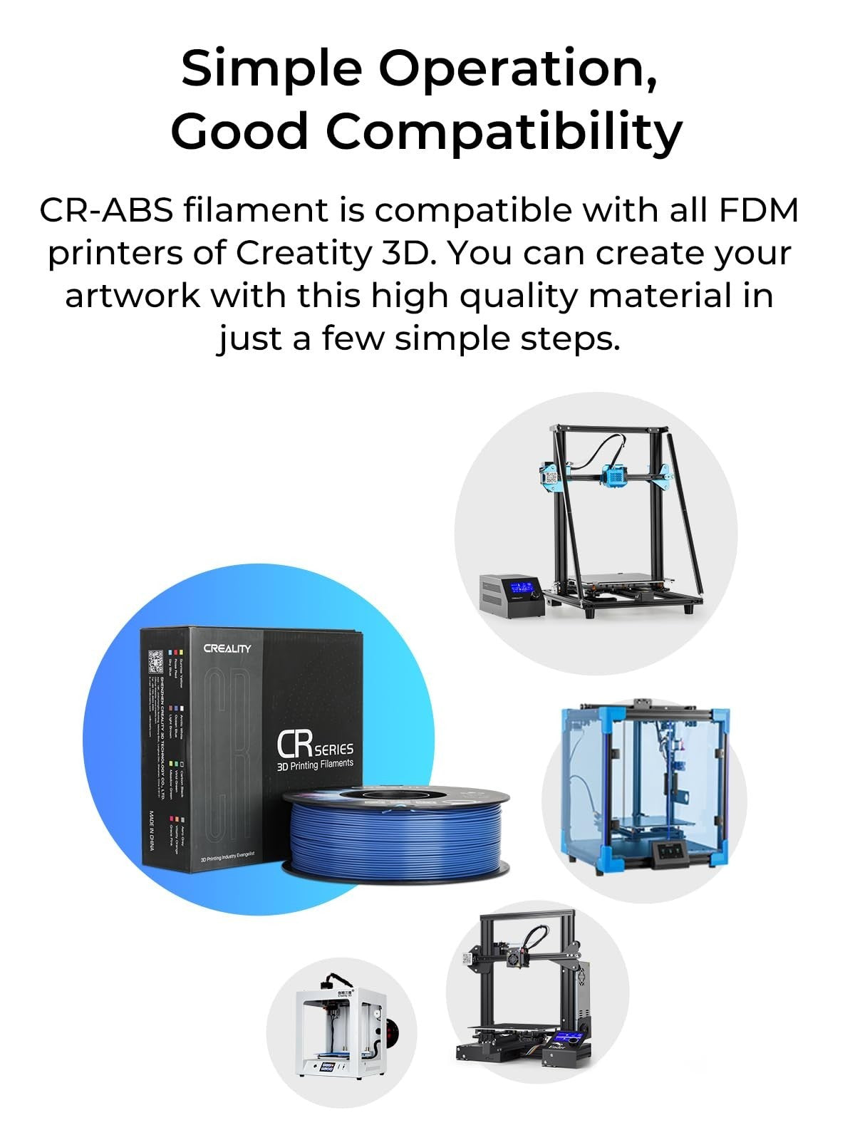 ABS 3D Printer Filament 1.75mm 4kg Bundle - Odorless, Non-Toxic, Tough & Stable6