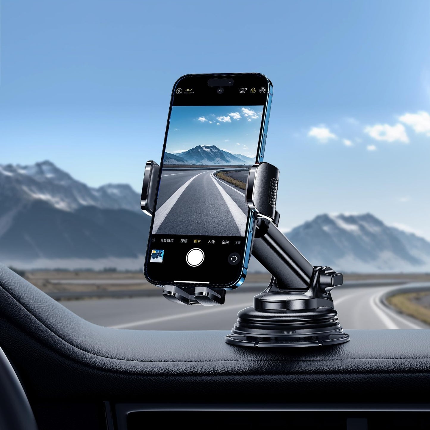Universal Car Phone Holder Mount Windshield, Dashboard & Air Vent Hands Free7