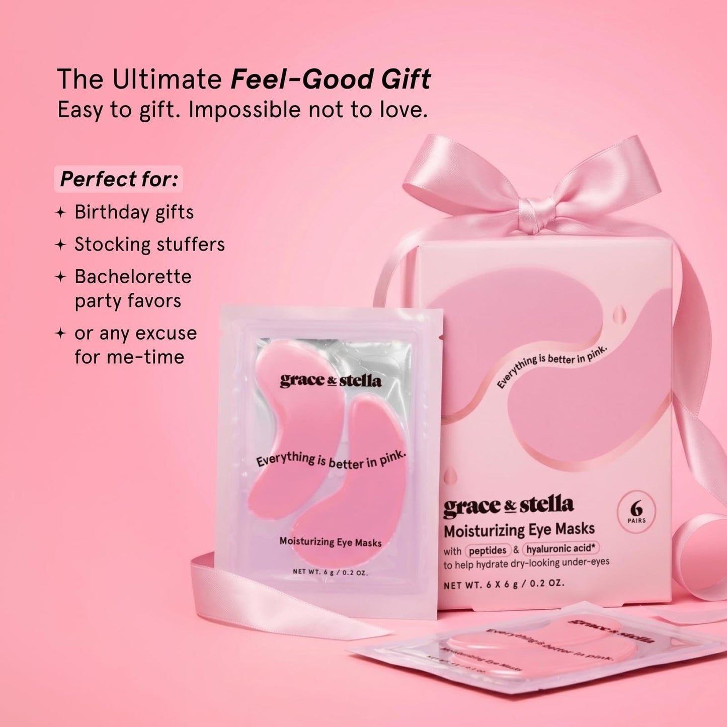 Under Eye Mask Patches - Reduce Dark Circles, Puffiness & Wrinkles - Vegan Self8