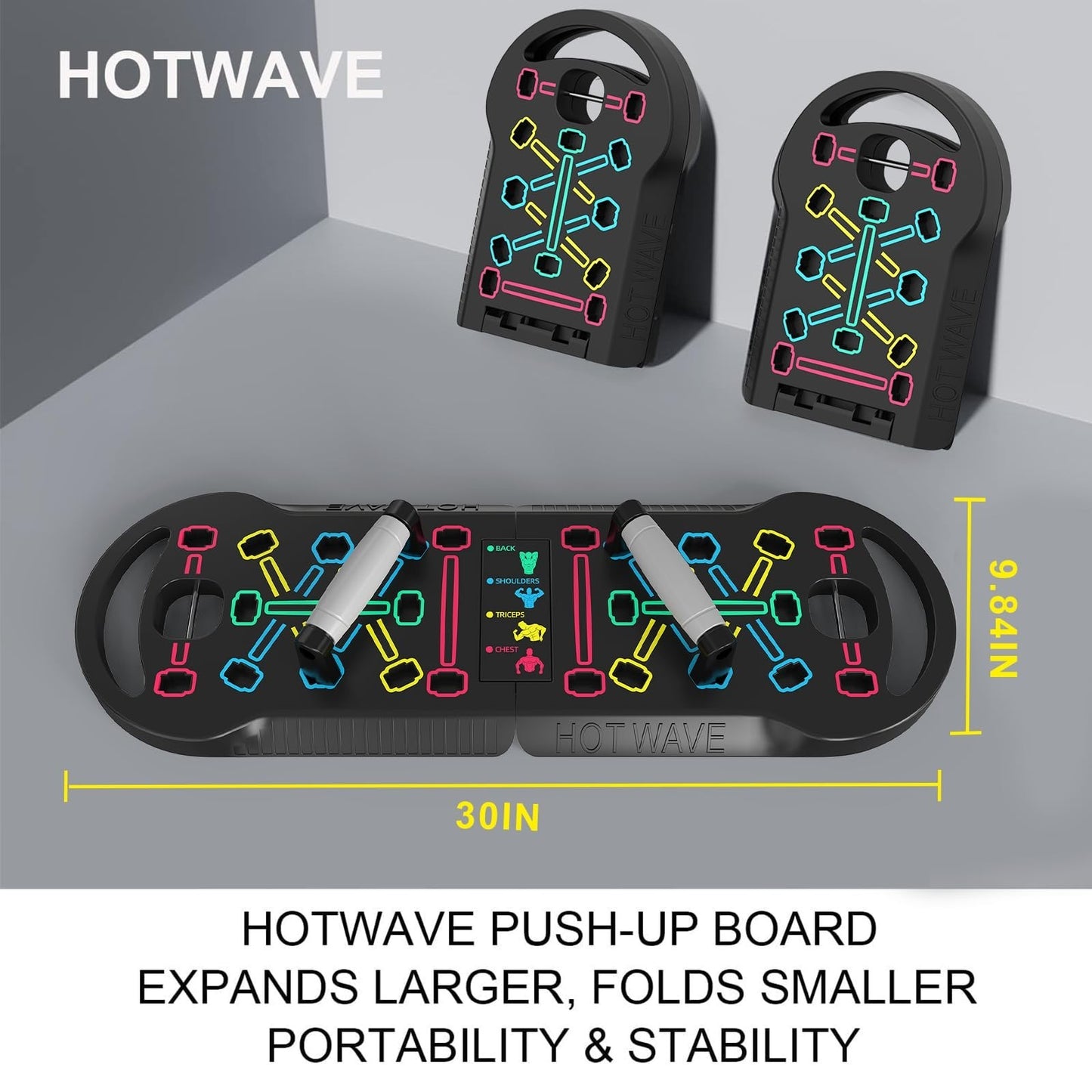 Portable 20 in 1 Push Up Board & Bar | Foldable Multifunctional Strength Trainin6