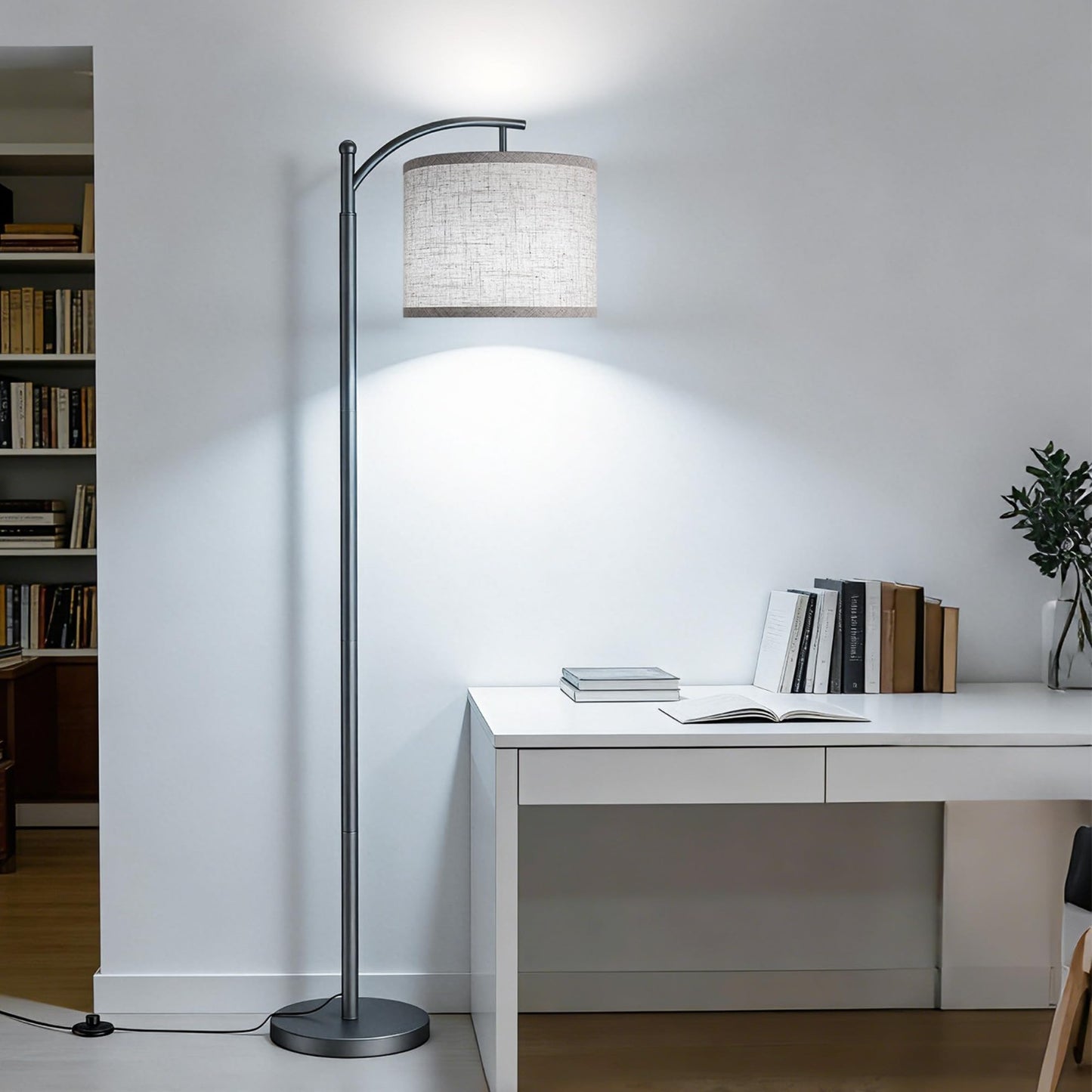 Industrial Floor Lamp with 3 Color Temperatures, Tall Standing LED Reading Light6