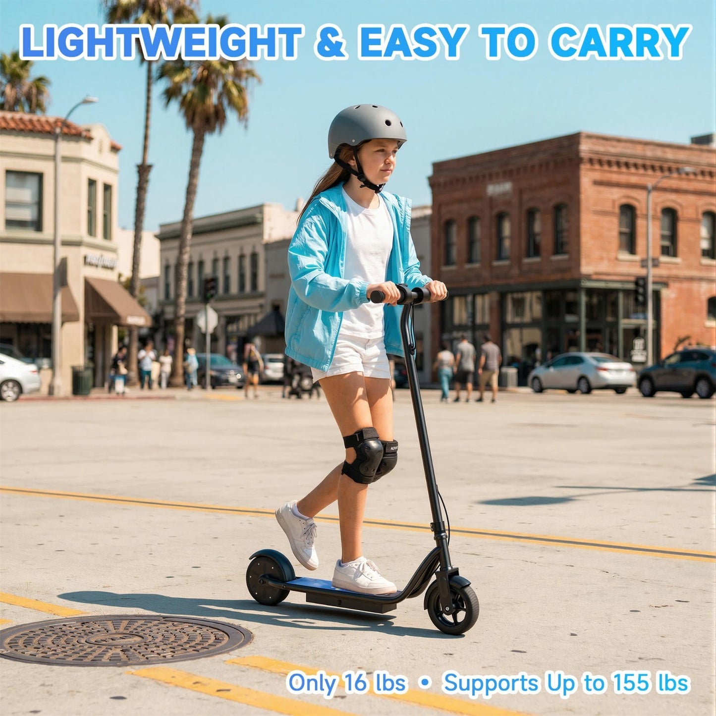 Electric Scooter 350W-500W Motor, 9-22 MPH, 10-41 Miles Range, Foldable Commuter8