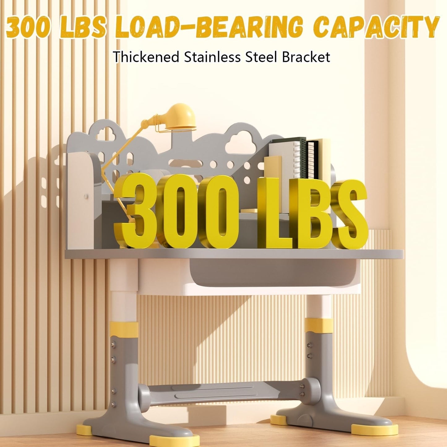 Height Adjustable Kids Study Desk & Chair Set for Ages 3 12 Learning Furniture7