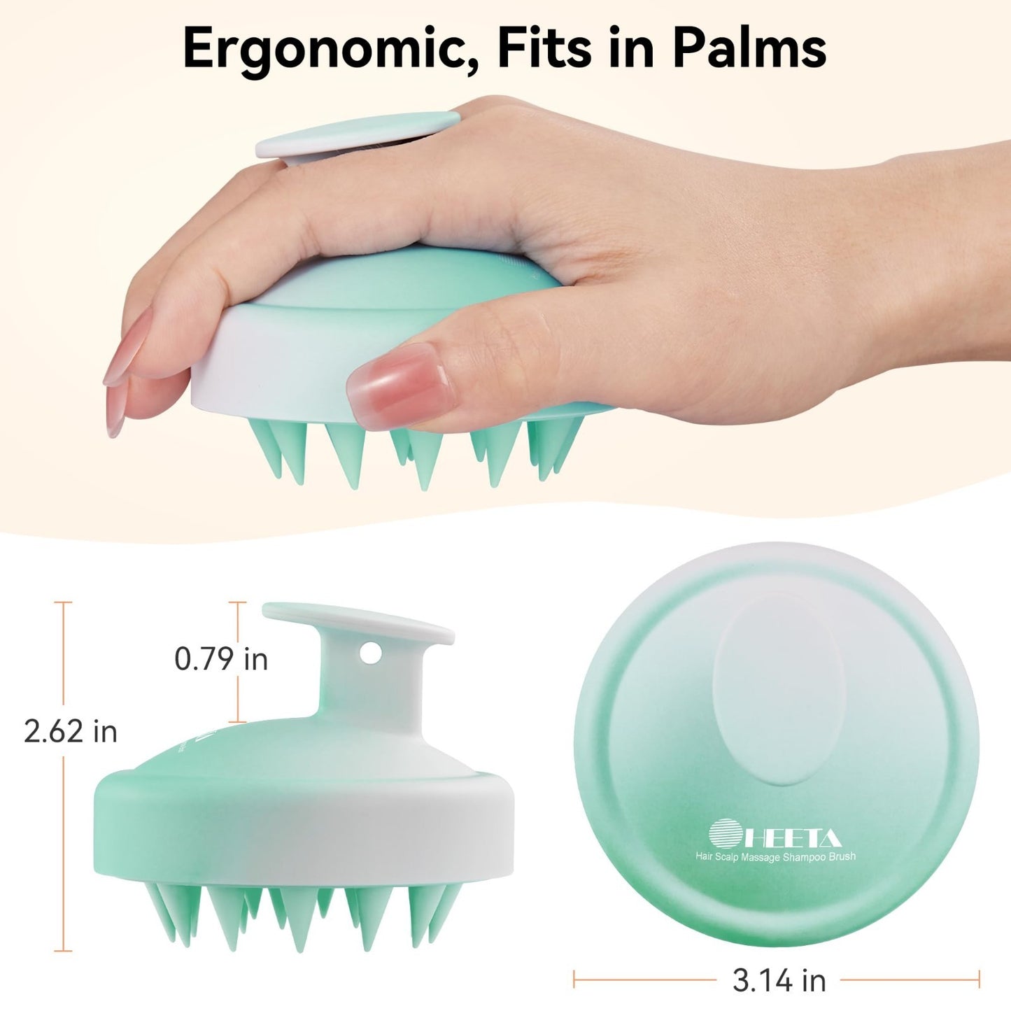 Scalp Massager Shampoo Brush Soft Silicone Scrubber for Hair Growth & Dandruff6